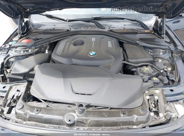 WBA8D9C31HA004580 2017 BMW 3 SERIES Blue Вид ззаду