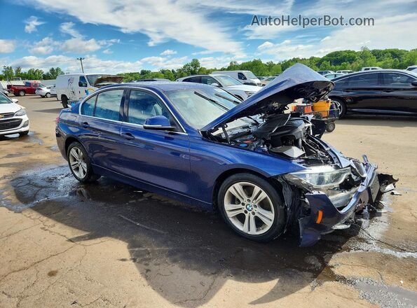WBA8D9C52JA608386 2018 BMW 3 SERIES Blue Front right