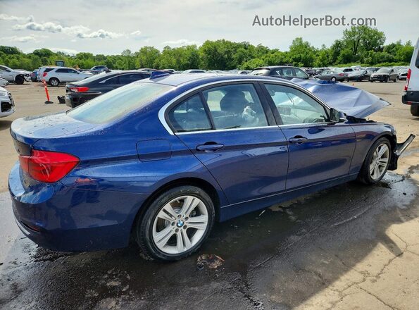 WBA8D9C52JA608386 2018 BMW 3 SERIES Blue Rear right