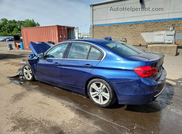 WBA8D9C52JA608386 2018 BMW 3 SERIES Blue Rear left