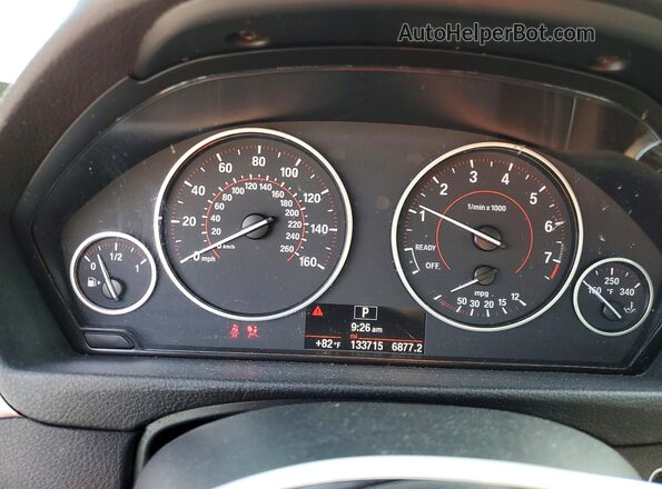 WBA8D9C55HK678002 2017 BMW 3 SERIES Silver Instrument cluster view