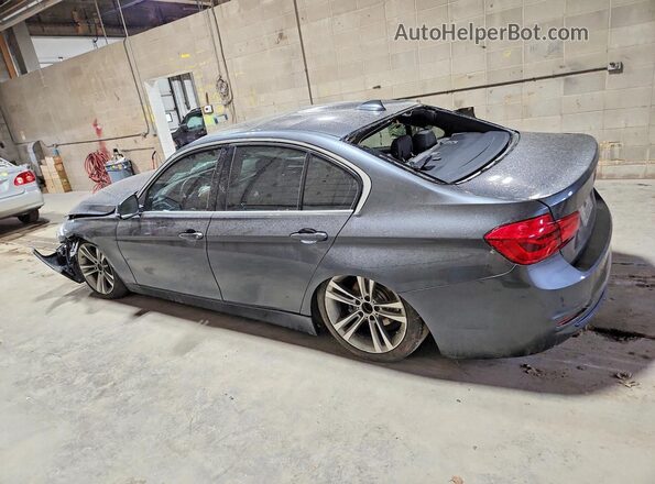 WBA8D9C59JEM33319 2018 BMW 3 SERIES Gray Задня ліва чверть