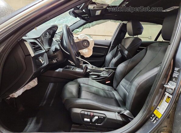 WBA8D9C59JEM33319 2018 BMW 3 SERIES Gray Вид салону спереду