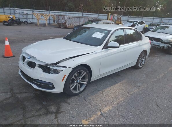 WBA8D9C5XJA615246 2018 BMW 3 SERIES White წინა მარცხენა ხედი სამი მეოთხედიდან