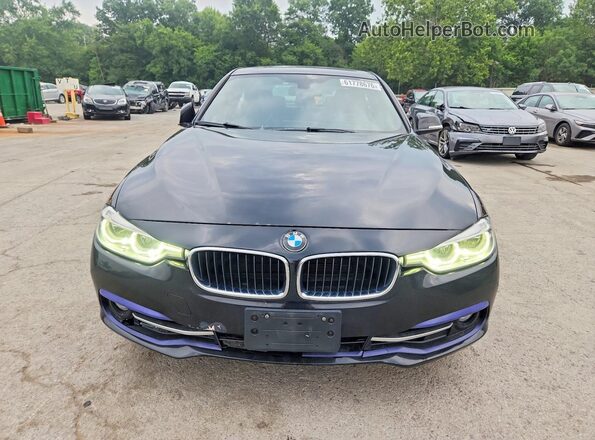 WBA8D9C5XJEM34527 2018 BMW 3 SERIES Black Вид спереду