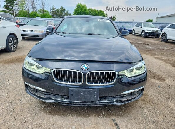 WBA8D9G32HNU63734 2017 BMW 3 SERIES Black Դիմացի տեսք