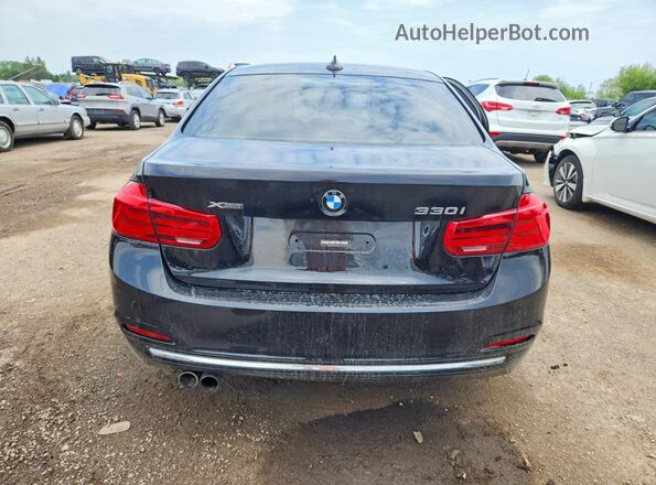 WBA8D9G32HNU63734 2017 BMW 3 SERIES Black Հետևի տեսք