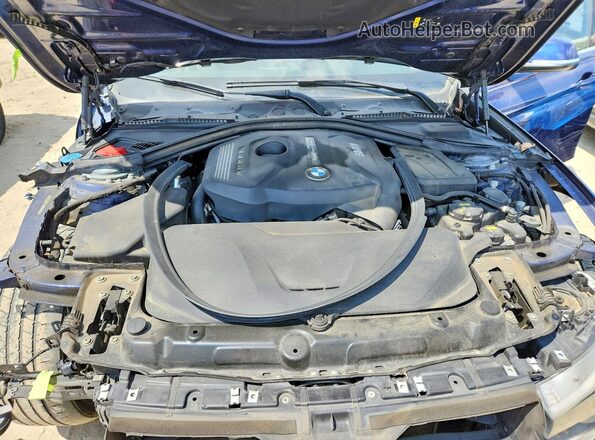 WBA8D9G32HNU65595 2017 BMW 3 SERIES Blue Vista interior trasera