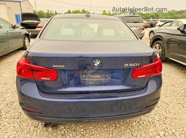 WBA8D9G33HNU66464 2017 BMW 3 SERIES Blue Vista trasera