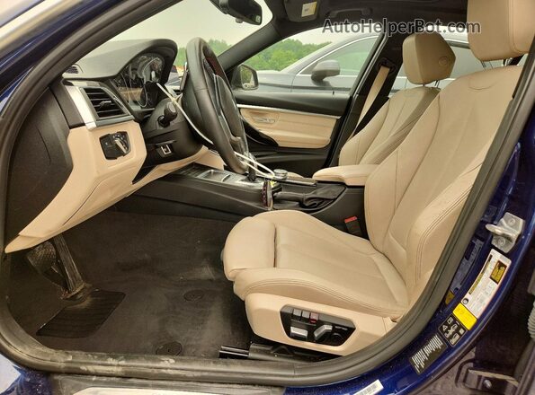 WBA8D9G33HNU66464 2017 BMW 3 SERIES Blue Vista interior delantera