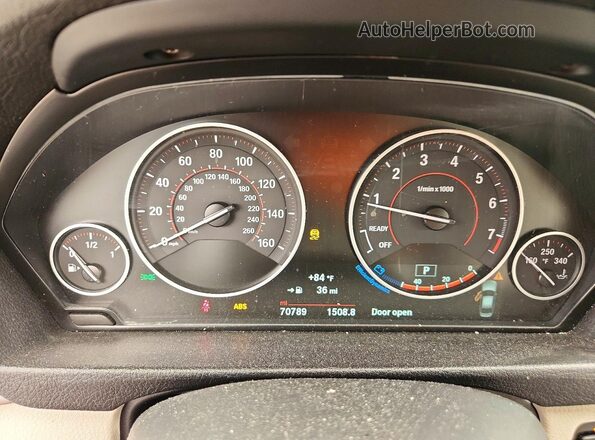 WBA8D9G33HNU66464 2017 BMW 3 SERIES Blue Vista del cuadro de instrumentos