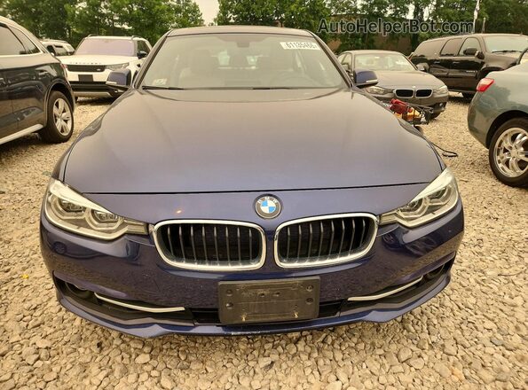 WBA8D9G33HNU66464 2017 BMW 3 SERIES Blue Vista frontal