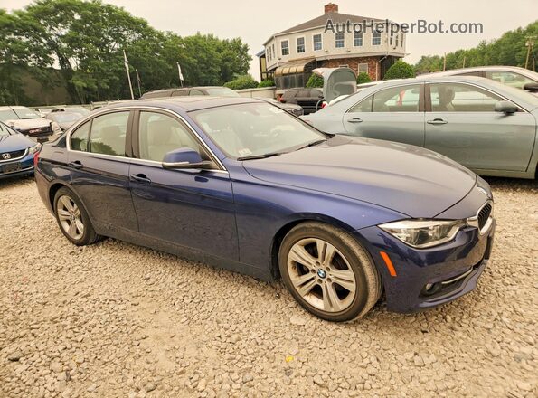 WBA8D9G33HNU66464 2017 BMW 3 SERIES Blue Delantero derecho