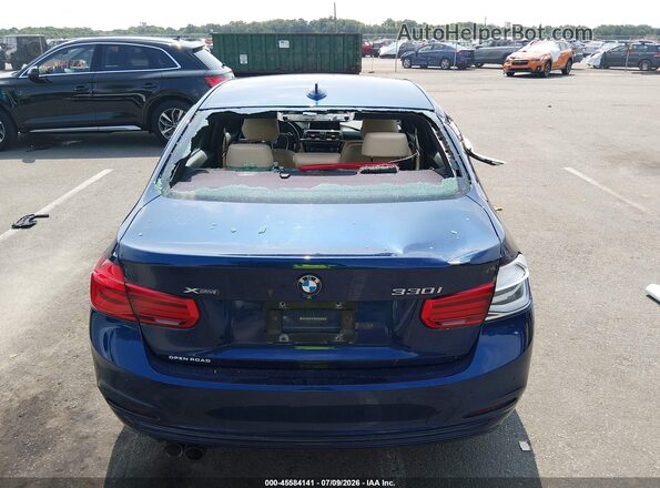 WBA8D9G37HNU61672 2017 BMW 3 SERIES Blue Widok z przodu
