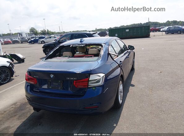 WBA8D9G37HNU61672 2017 BMW 3 SERIES Blue Tył prawy