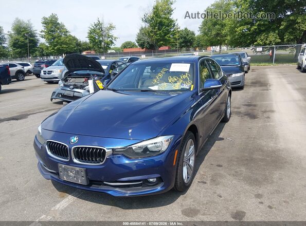 WBA8D9G37HNU61672 2017 BMW 3 SERIES Blue Przód lewy