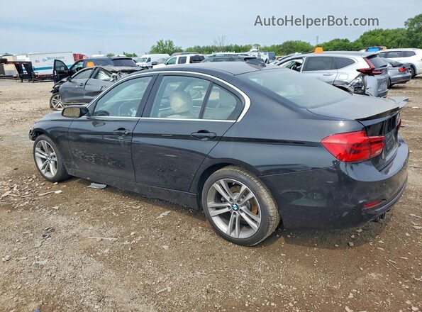 WBA8D9G50HNT90767 2017 BMW 3 SERIES Black Հետևի ձախ