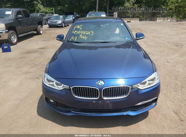 WBA8D9G54HNT91548 2017 BMW 3 SERIES Blue Widok z przodu