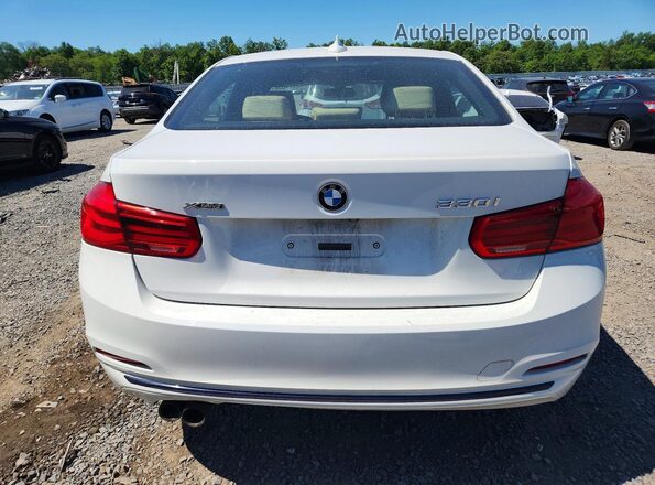 WBA8D9G54JNU67128 2018 BMW 3 SERIES White Rear view