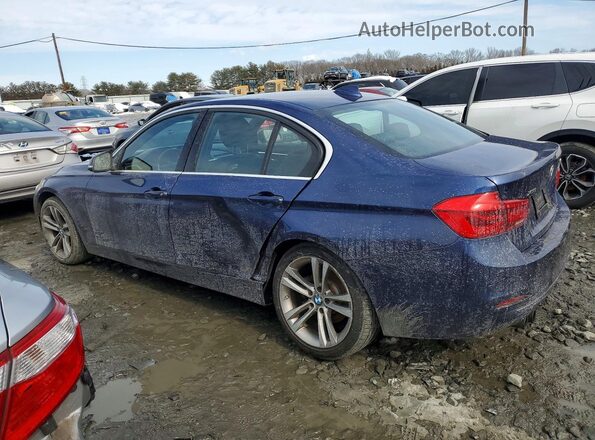 WBA8D9G54JNU72281 2018 BMW 3 SERIES Blue Задня ліва чверть