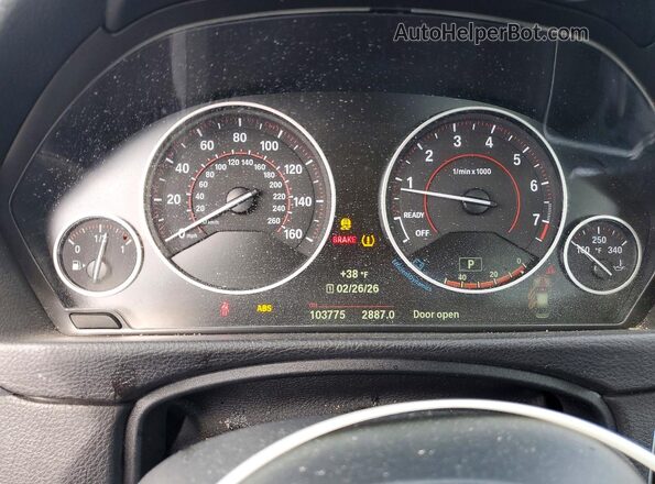 WBA8D9G54JNU72281 2018 BMW 3 SERIES Blue Вид щитка приладів