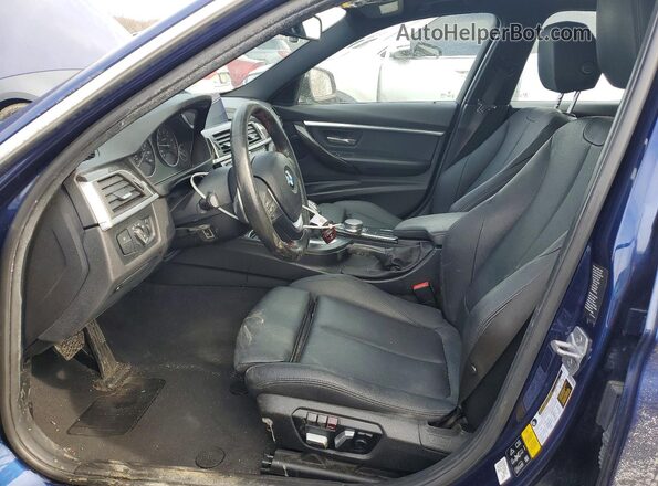 WBA8D9G54JNU72281 2018 BMW 3 SERIES Blue Вид салону спереду