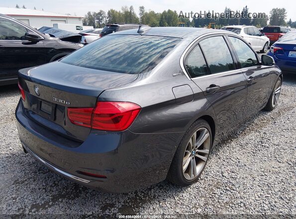 WBA8E1C30HA029680 2017 BMW 3 SERIES Gray Trasero derecho