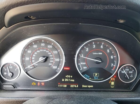 WBA8E1C37HA030020 2017 BMW 3 SERIES Black Սարքավորումների վահանակի տեսք