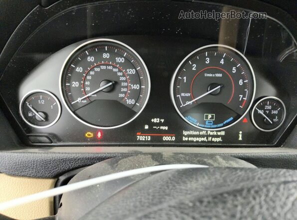 WBA8E1C51JA758617 2018 BMW 3 SERIES Gray Вид щитка приладів