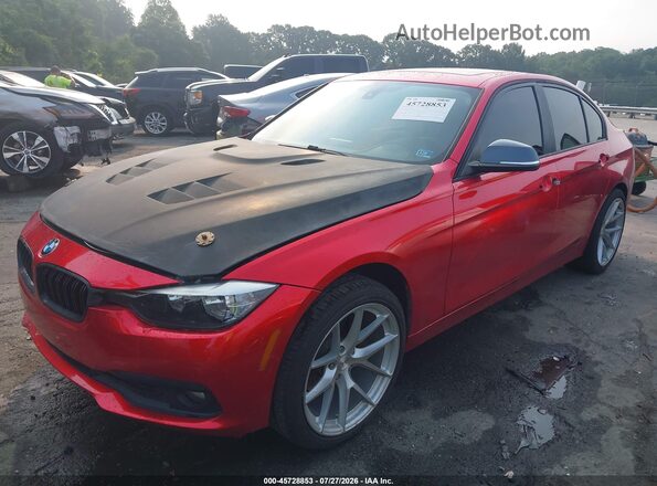 WBA8E1G33HNU18221 2017 BMW 3 SERIES Red Vista tres cuartos delantera izquierda
