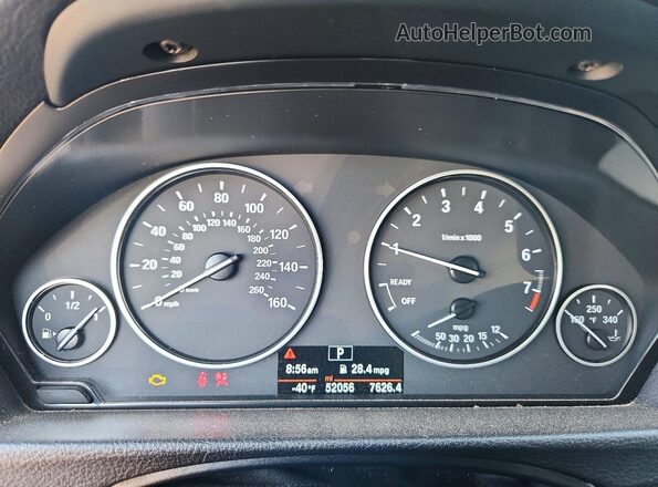 WBA8E1G33HNU18266 2017 BMW 3 SERIES Black ხელსაწყოთა პანელის ხედი