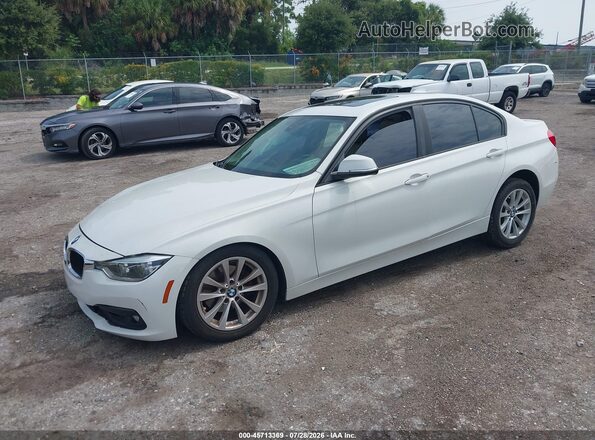WBA8E1G53JNU93069 2018 BMW 3 SERIES White წინა მარცხენა ხედი სამი მეოთხედიდან