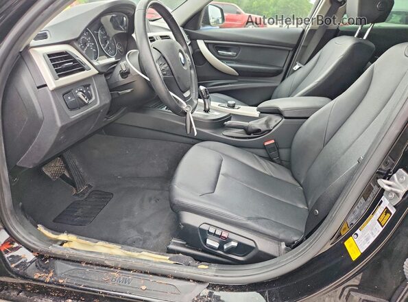 WBA8E1G54GNT38085 2016 BMW 3 SERIES Black Widok wnętrza z przodu