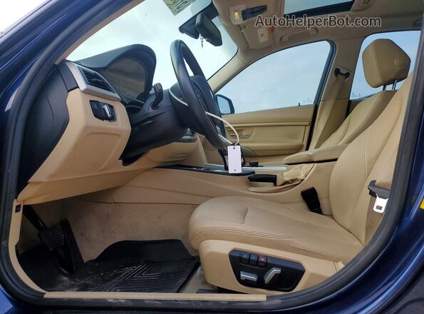 WBA8E1G55GNT34093 2016 BMW 3 SERIES Синий Вид салона спереди