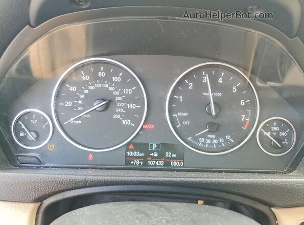 WBA8E1G57GNT38114 2016 BMW 3 SERIES Gray ხელსაწყოთა პანელის ხედი