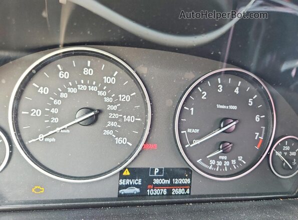 WBA8E1G5XGNT36583 2016 BMW 3 SERIES Black Սարքավորումների վահանակի տեսք