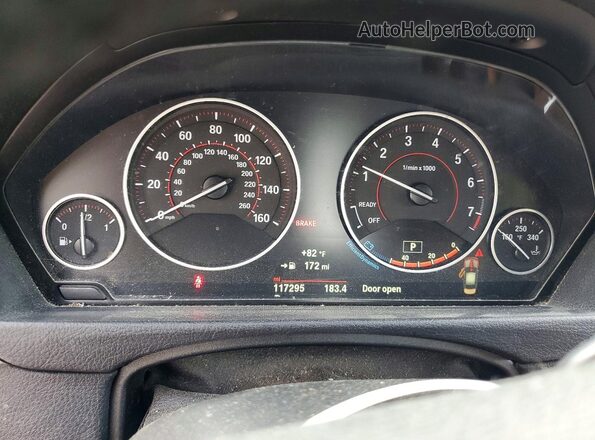 WBA8E3C57GK504716 2016 BMW 3 SERIES Blue Սարքավորումների վահանակի տեսք