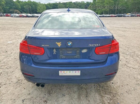 WBA8E3C57GK504716 2016 BMW 3 SERIES Blue Հետևի տեսք