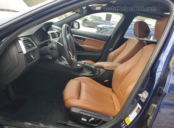 WBA8E3C57GK504716 2016 BMW 3 SERIES Blue Սալոնի դիմացի տեսք