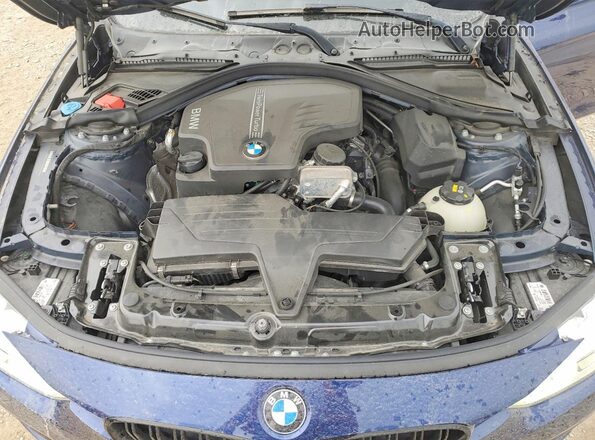 WBA8E3C59GK504555 2016 BMW 3 SERIES Blue Widok wnętrza z tyłu