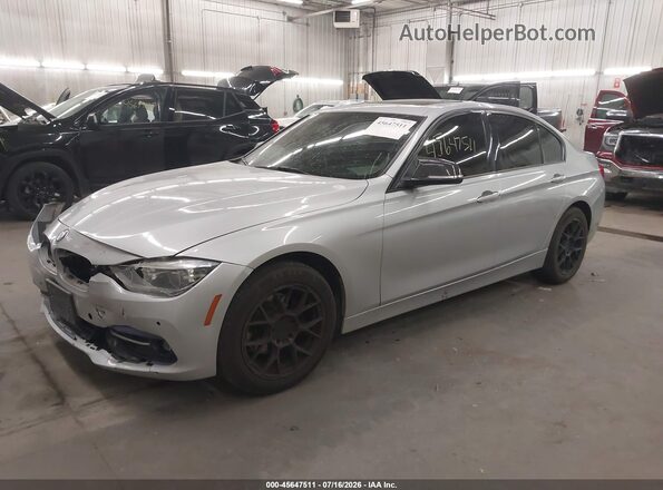 WBA8E3G51GNT80340 2016 BMW 3 SERIES Silver Առջևի ձախ երեք քառորդ տեսարան