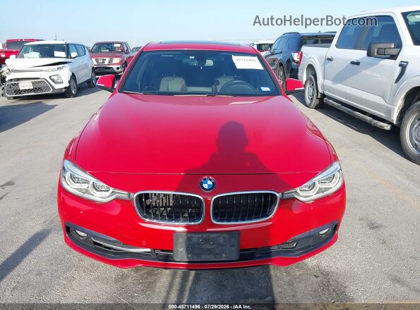 WBA8E3G56GNT26435 2016 BMW 3 SERIES Red Vista del cuadro de instrumentos