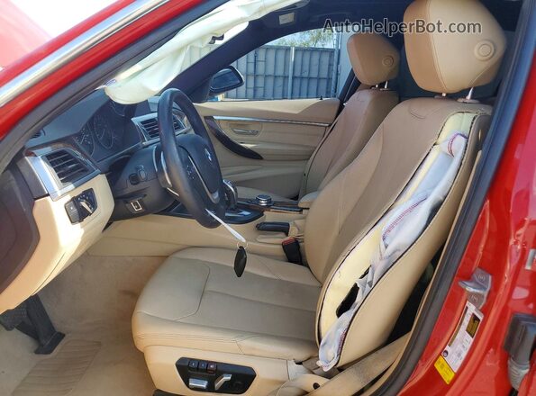 WBA8E3G57GNT26119 2016 BMW 3 SERIES Red Widok wnętrza z przodu