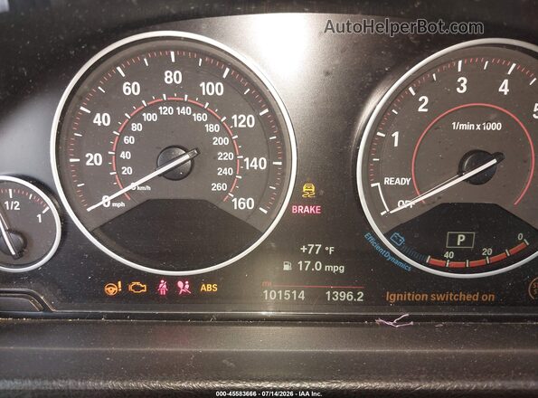 WBA8E3G57GNT77863 2016 BMW 3 SERIES Gray Вид задніх сидінь
