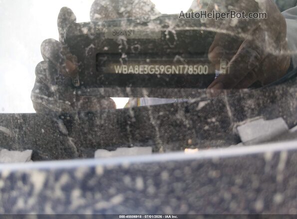 WBA8E3G59GNT78500 2016 BMW 3 SERIES Dark Blue Engine compartment view