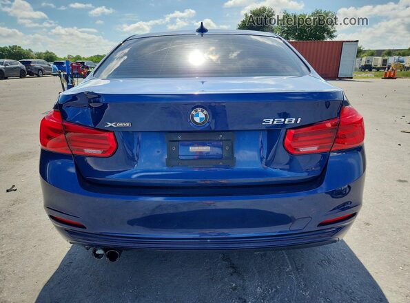 WBA8E3G59GNU04724 2016 BMW 3 SERIES Blue Հետևի տեսք