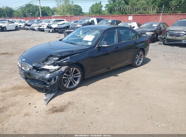 WBA8E5G50JNU46945 2018 BMW 3 SERIES Black Առջևի ձախ երեք քառորդ տեսարան