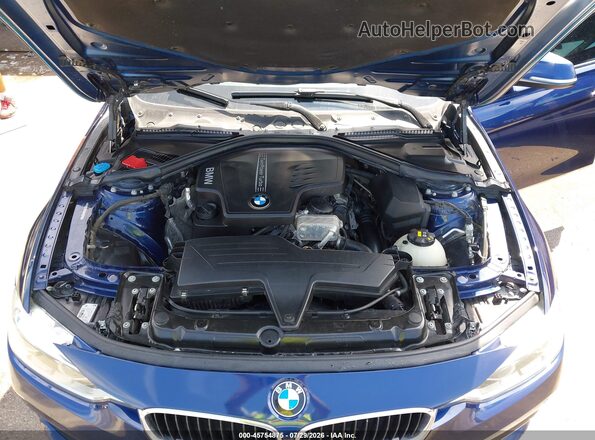 WBA8E5G58JNU47213 2018 BMW 3 SERIES Blue Вид ззаду