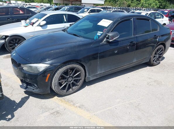 WBA8E9C53GK647679 2016 BMW 3 SERIES Black წინა მარცხენა ხედი სამი მეოთხედიდან