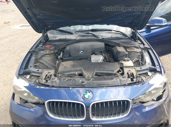 WBA8E9C54GK603433 2016 BMW 3 SERIES Blue Rear view
